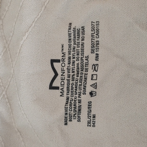 NWOT Maidenform Beige Firm Tummy Control High Waist Shaping Brief NUC SZ 2XL - Picture 8 of 16